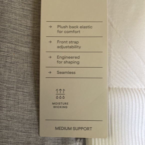 White Sports Bra - Picture 3 of 5